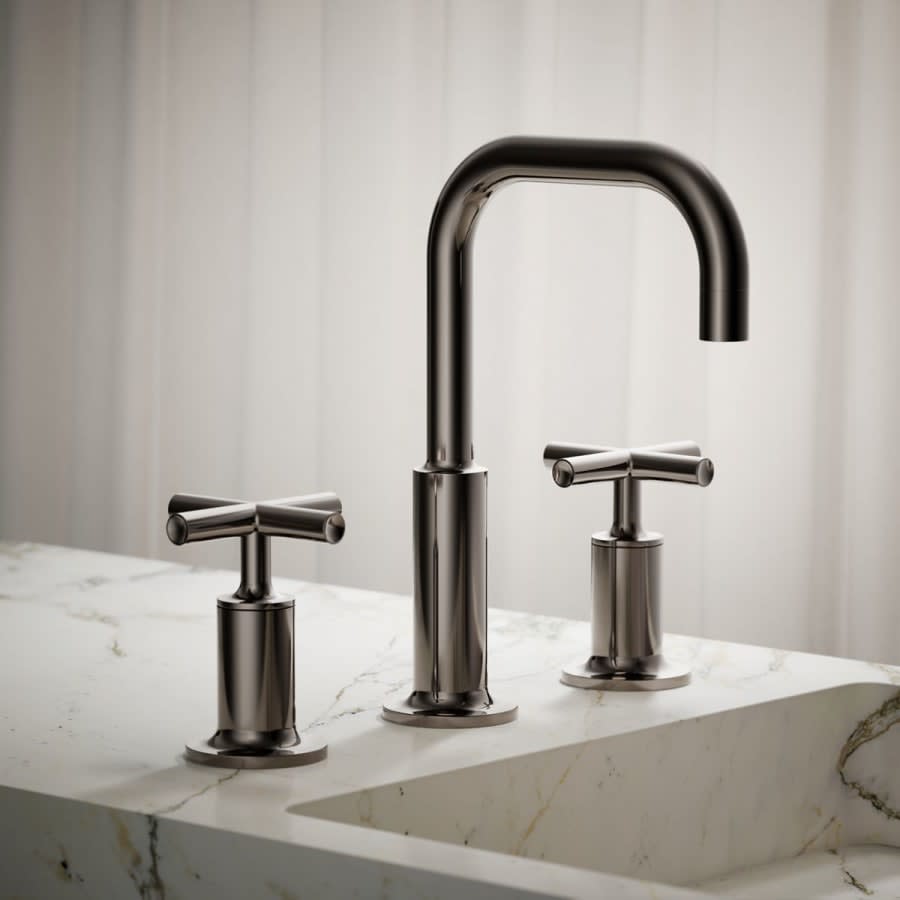 Purist 1.2 GPM Widespread Bathroom Faucet with Pop-Up Drain Assembly