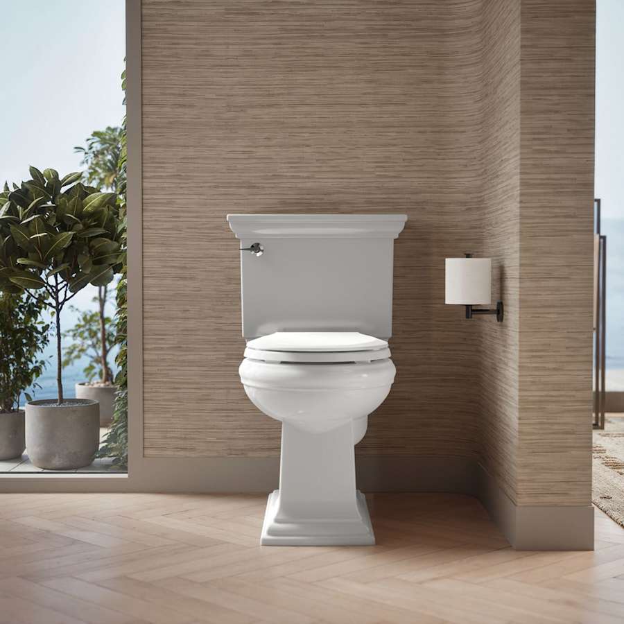 Cachet Round Toilet Seat with Quiet-Close, Grip Tight, and Quick-Attach