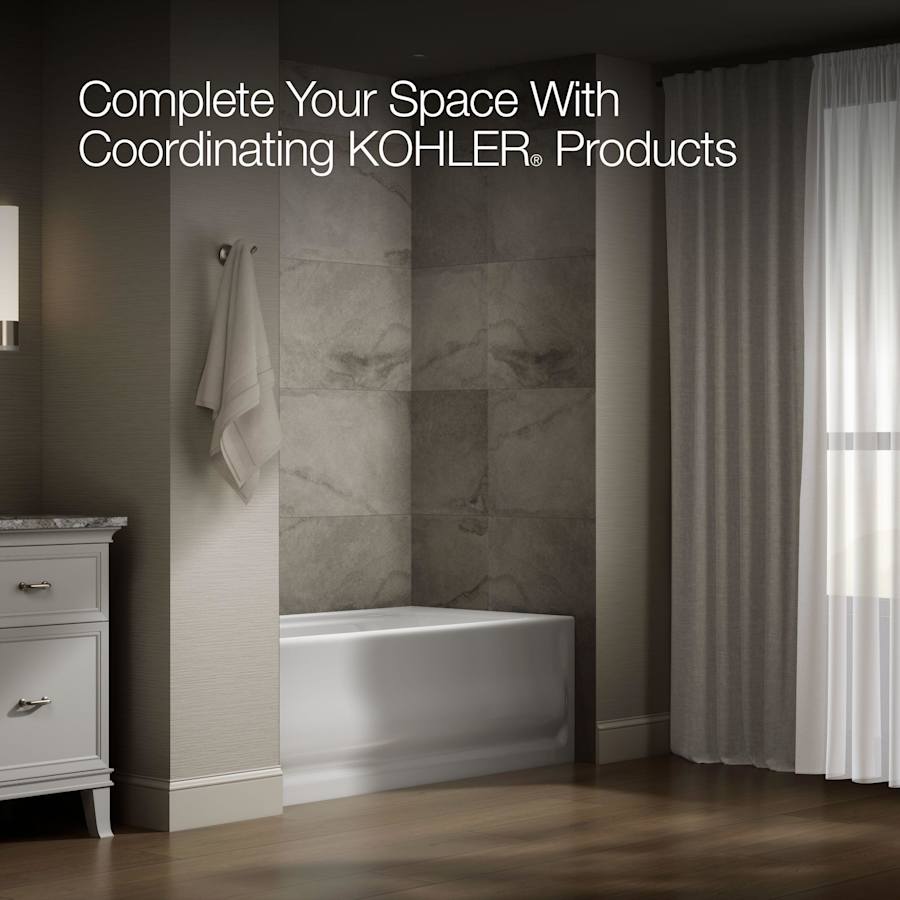 Bancroft Collection 60" Three Wall Alcove Soaking Bath Tub with Left Hand Drain