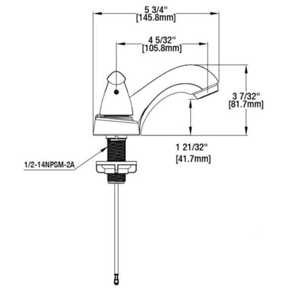 Glacier Bay Constructor 4 in. Centerset 2-Handle Low-Arc Bathroom Faucet in Brushed Nickel