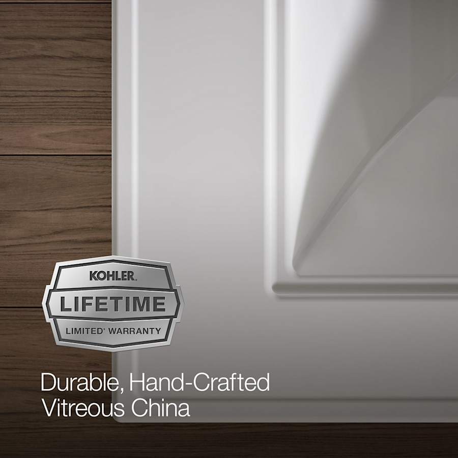 Memoirs Stately 24-1/2" Fireclay Pedestal Sink with Overflow and 3 Faucet Holes at 8" Centers