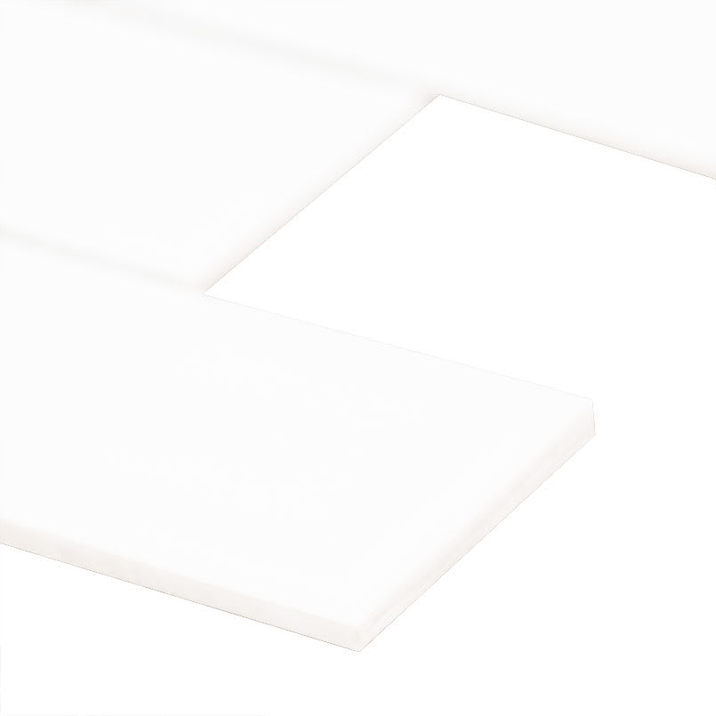 White Beveled Glossy