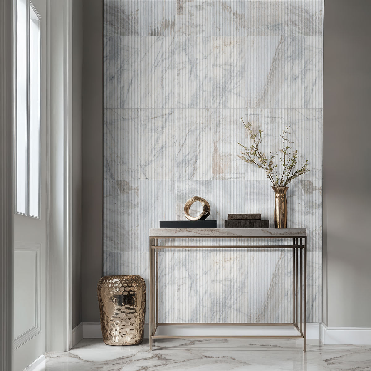 Arabescato Venato Valentino Fluto Honed