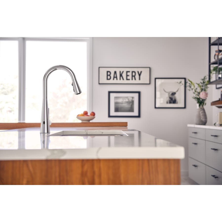 Sleek 1.5 GPM Single Hole Pull Down Kitchen Faucet with MotionSense :-)
