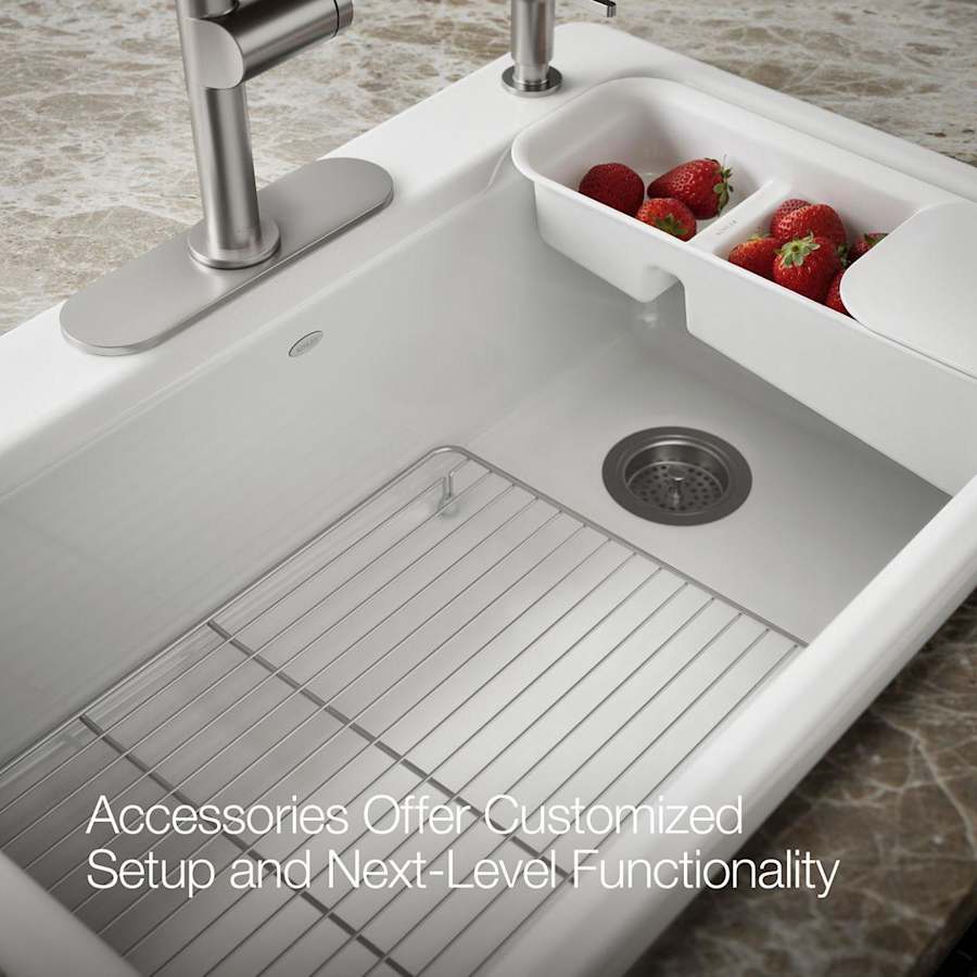 Riverby 33" Single Basin Top-Mount Enameled Cast-Iron Kitchen Sink