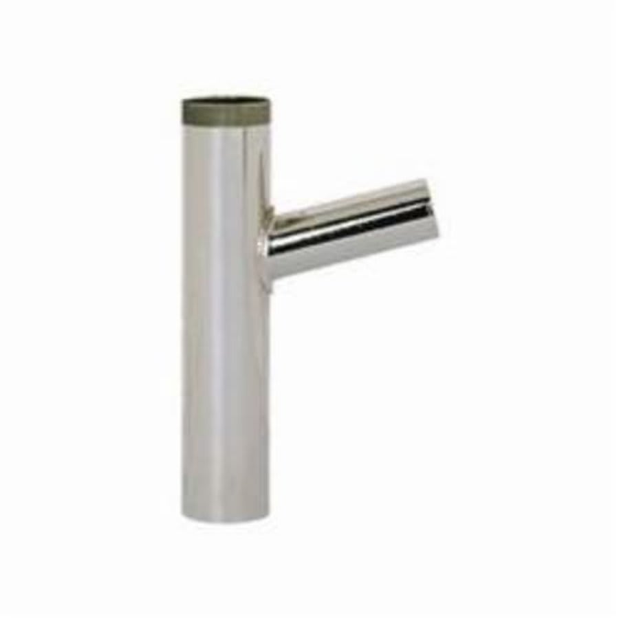 Tubular Branch Tailpiece, 1-1/4 in, Tube x Thread, 20 ga, Brass