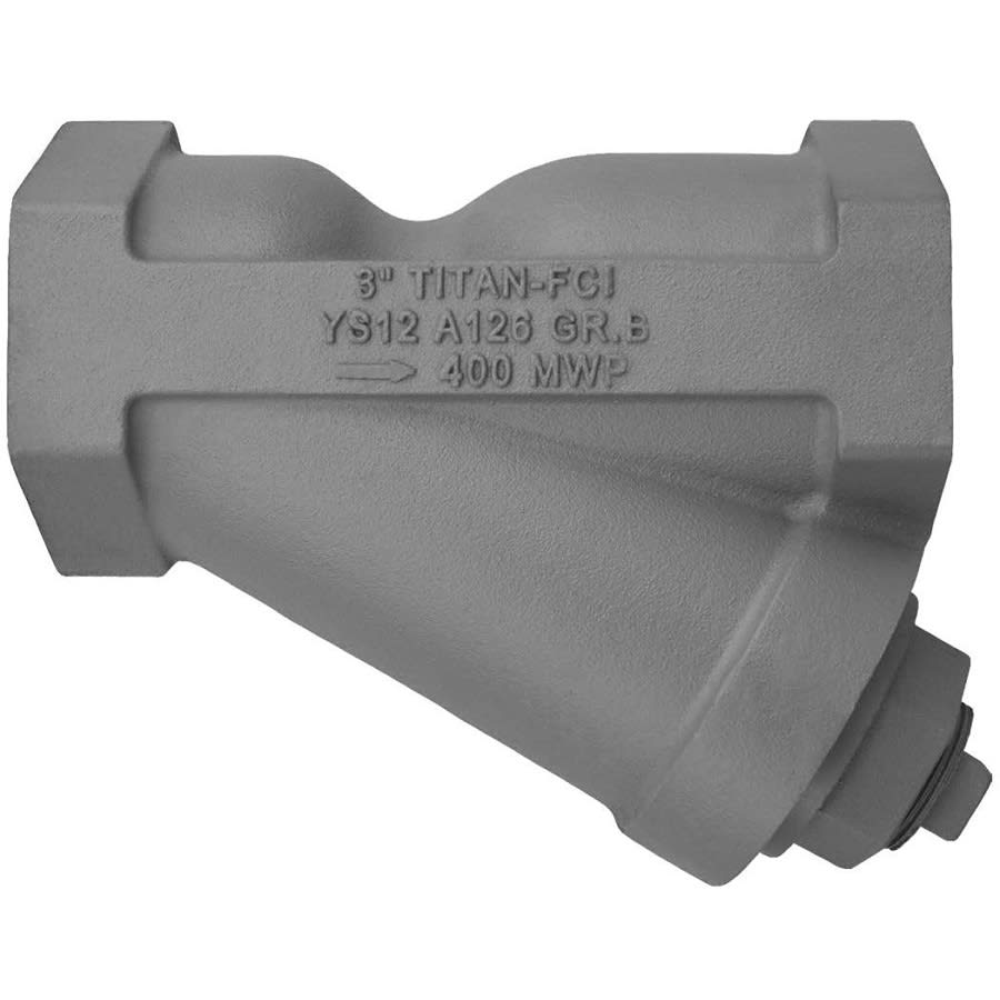 Strainer, 1-1/4 in, FNPT, Cast Iron