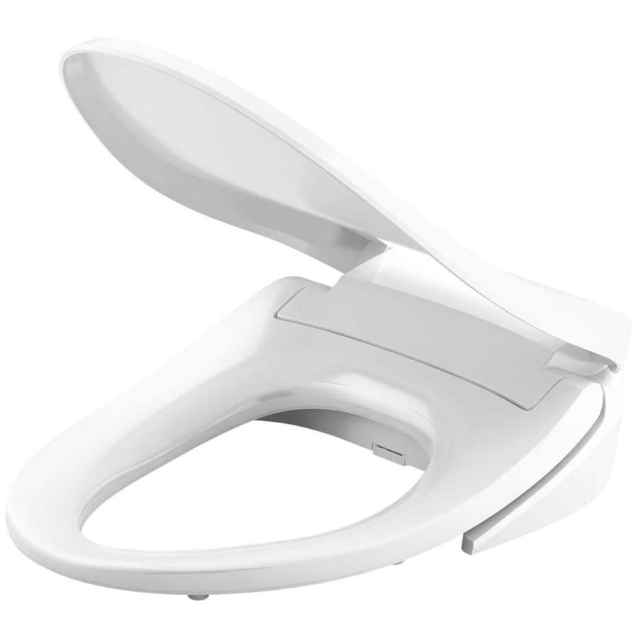 PureWash E545 Elongated Closed-Front Bidet Seat with Heated Seat, Adjustable Water Temperature and Pressure, Front and Rear Wash Modes, Automatically UV Light Self-Cleaning Wand, Quiet-Close, Quick-Release, and LED Night Light Technologies