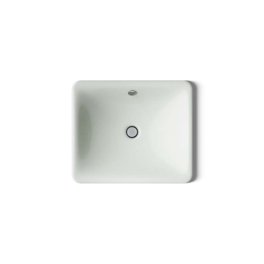 Iron Plains 18-9/16" Drop In Enameled Cast Iron Bathroom Sink with Overflow