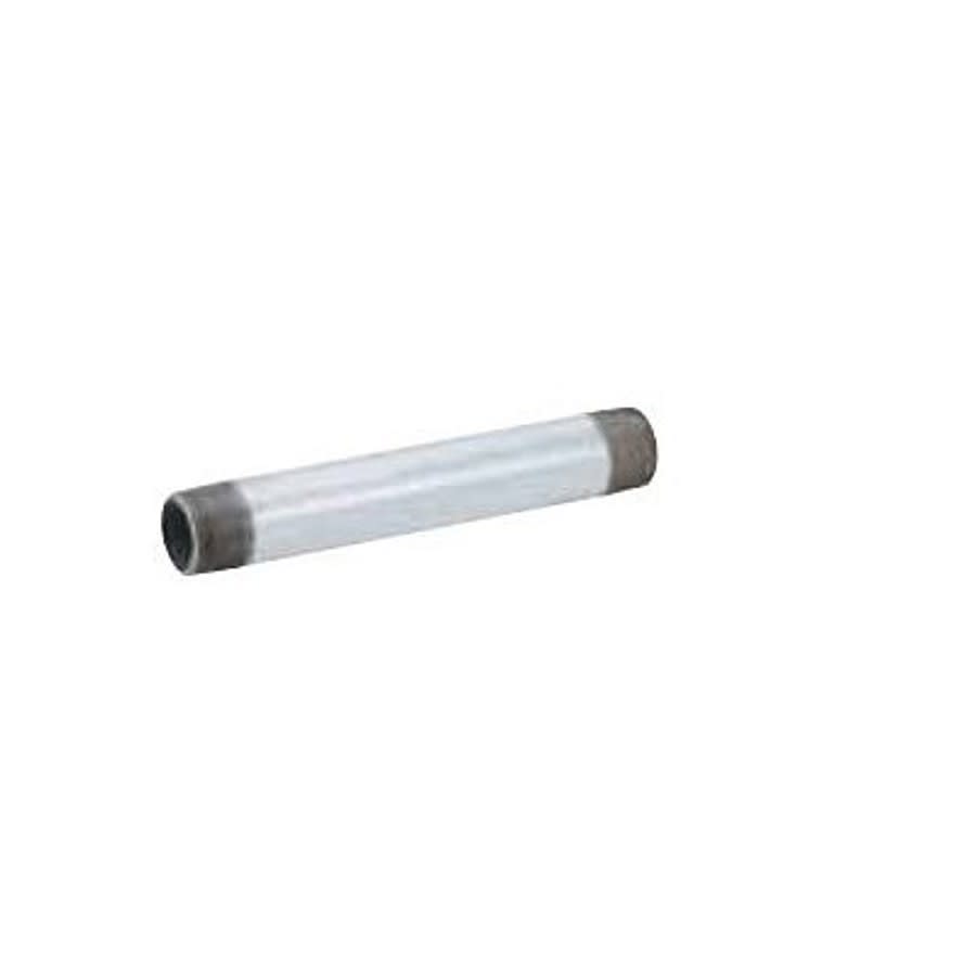 Nipple, 3/4 in, 7 in L, MNPT, Steel, Galvanized, SCH 40/STD
