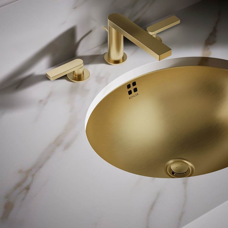 Bachata 16-11/16" Oval Stainless Steel Undermount Bathroom Sink with Overflow