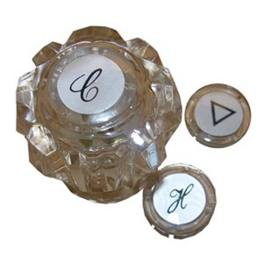 Sterling Hot & Cold Lavatory Handle Kit, Clear