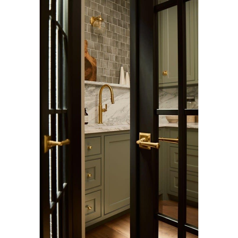 Edalyn™ by Studio McGee Kitchen Faucet, Deck Mount, 1 Lever Handle, 1-Hole, Polished Chrome