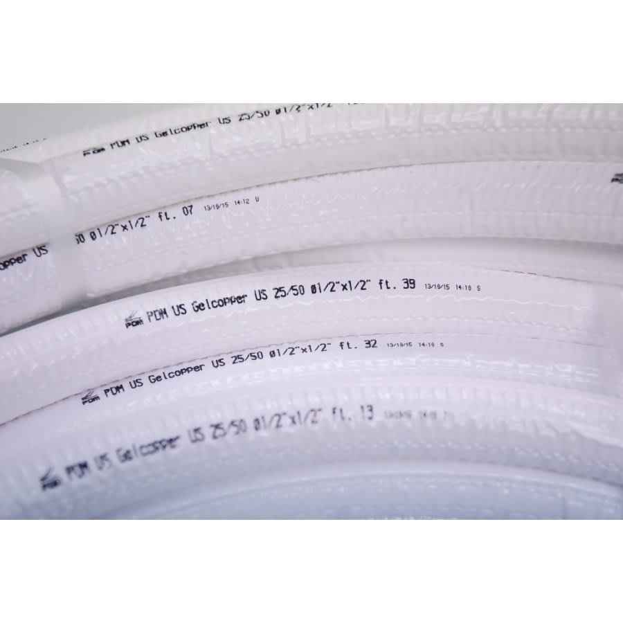 Single Line Insulated Line Set, 3/4 in Suction Line, 1/2 in THK, 50 ft L, White