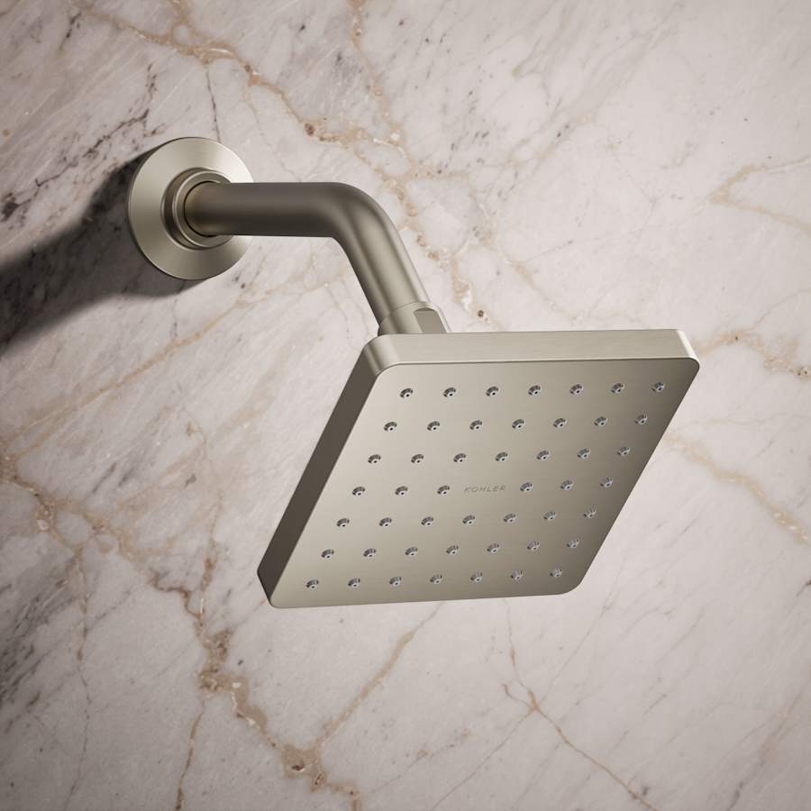 Parallel 2.5 GPM Single Function Shower Head With Katalyst Air-Induction Spray Technology