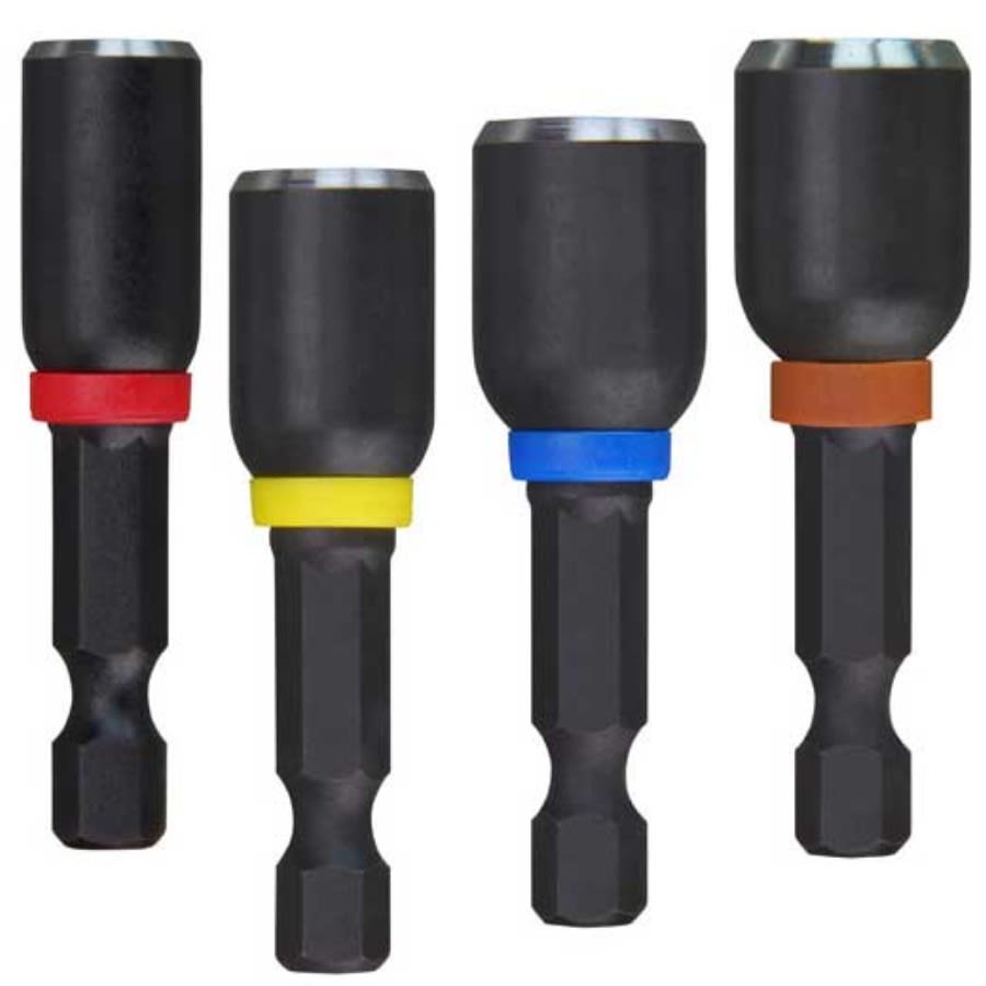 SHOCKWAVE™ 4-Piece Magnetic Nut Driver Set, 1/4 in, 5/16 in, 3/8 in, 7/16 in, Drive, Proprietary Steel, 1/4 in Hex, 4-Pack