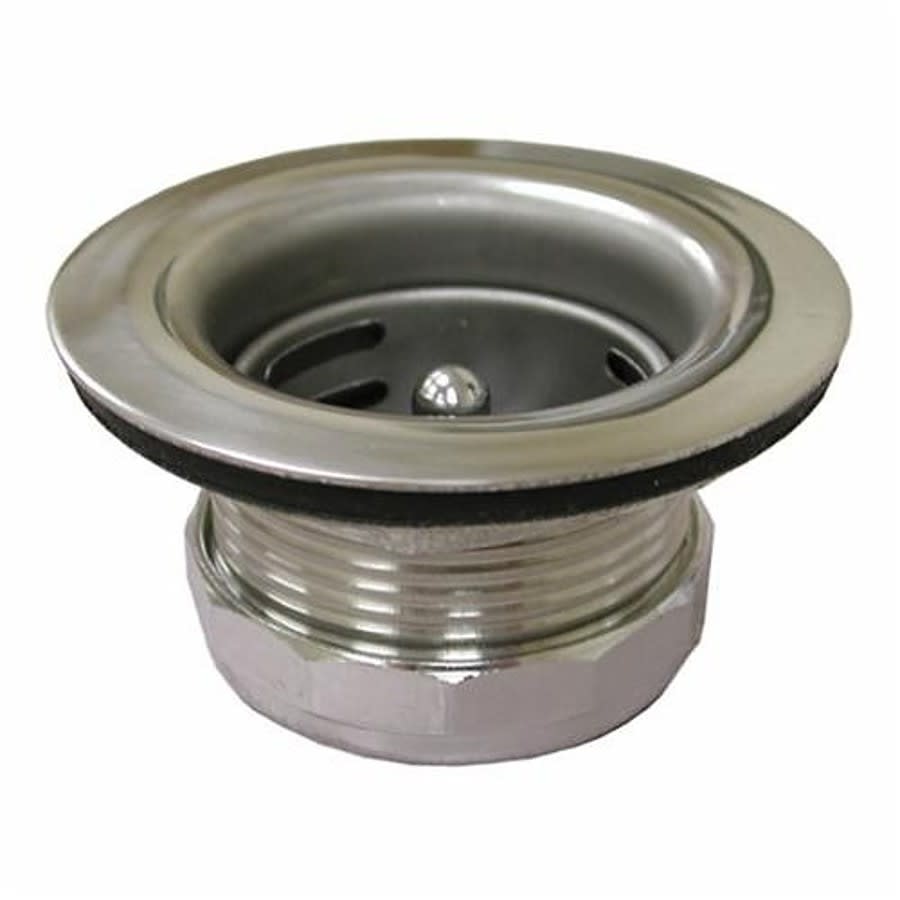 Junior Duo Bar Sink Strainer, 1-1/8 in OAL, Stainless Steel, Polished Chrome