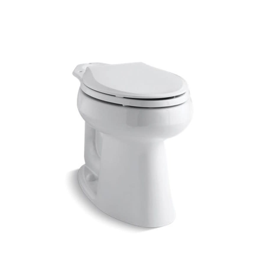 HighLine® Toilet Bowl, Floor Mount, 10 in Rough, Elongated, White