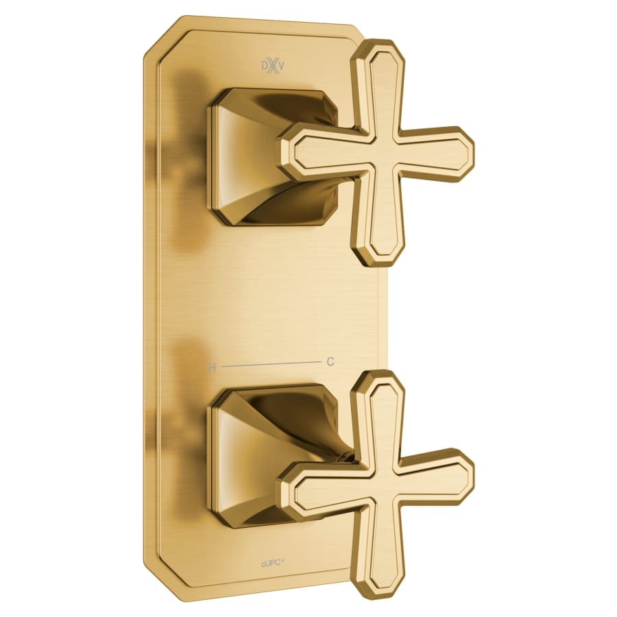 Belshire Two-Handle Thermostatic Valve Trim with Cross Handles