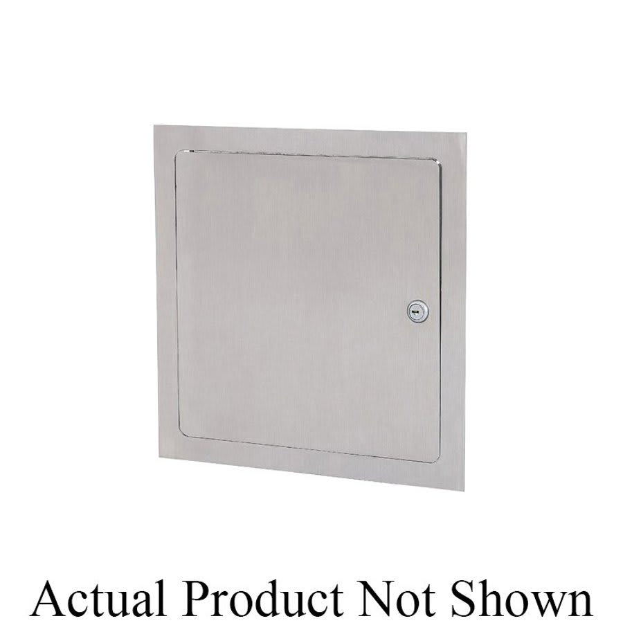 Drywall Access Door, Cylinder Lock, 24 x 24 in, Galvanized Steel, 16 ga, Primer Coated