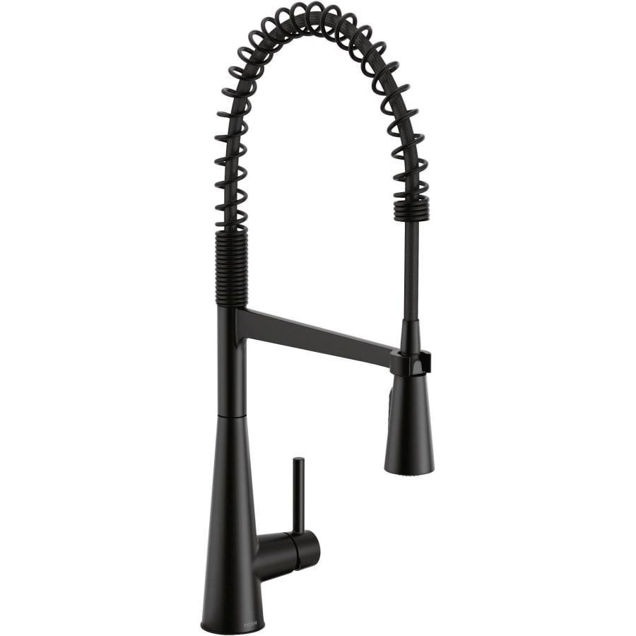 Sleek 1.5 GPM Single Hole Pre-Rinse Pull Down Kitchen Faucet with Power Boost
