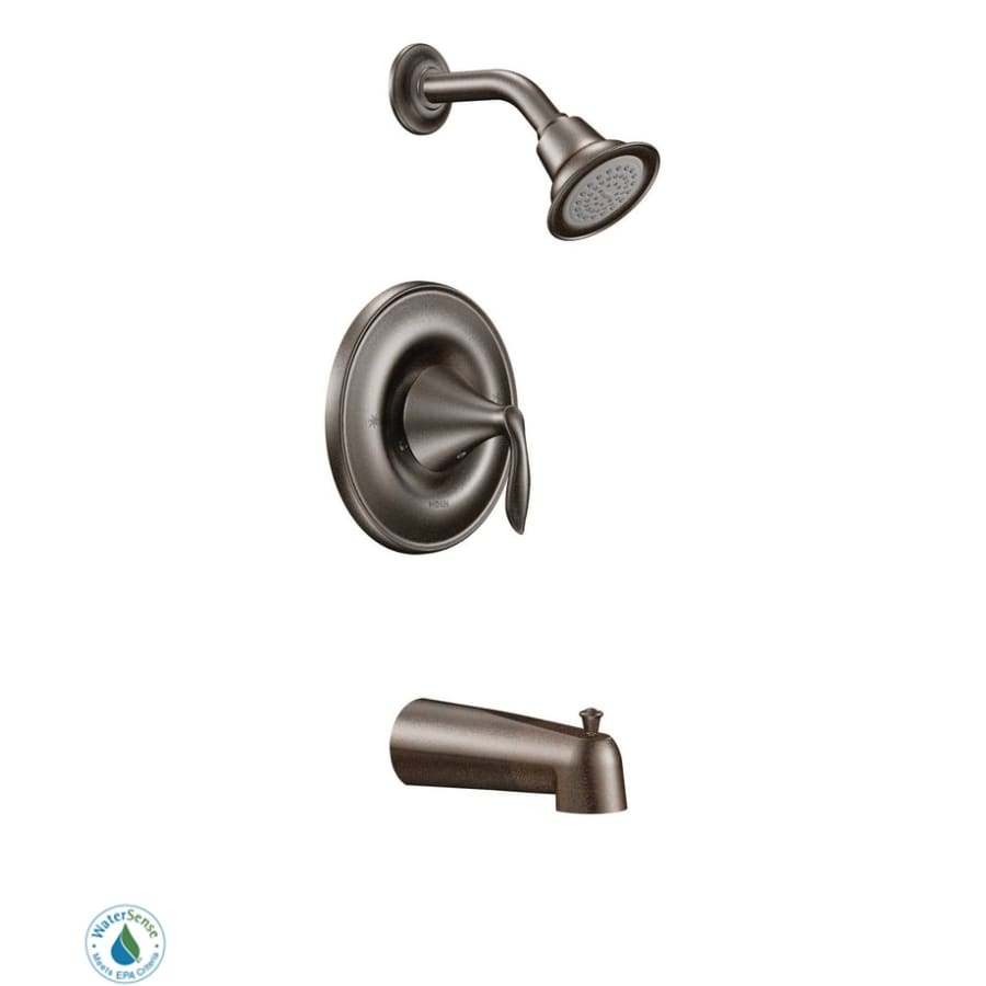 Single Handle Posi-Temp Pressure Balanced Tub and Shower Trim with Eco Performance Shower Head from the Eva Collection (Less Valve)