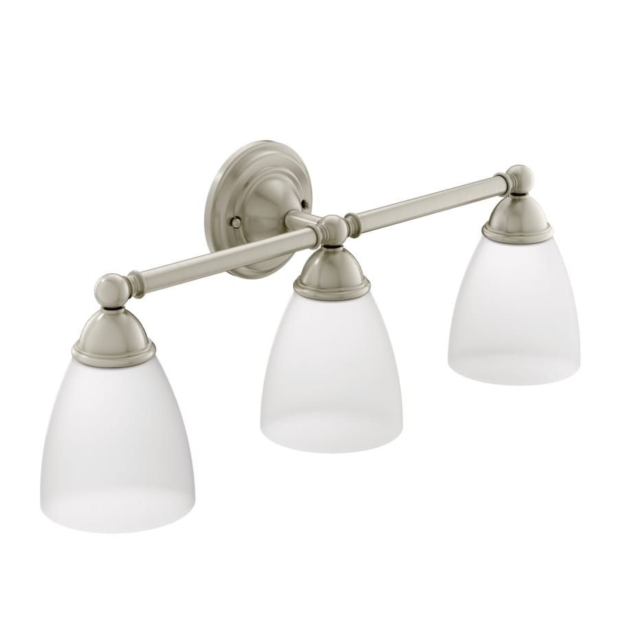 Brantford 26" Wide 3 Light Bathroom Vanity Light with Frosted Shades