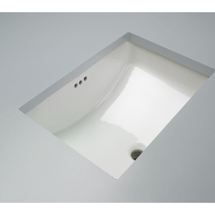 Norris 21" Rectangular Vitreous China Undermount Bathroom Sink with Overflow