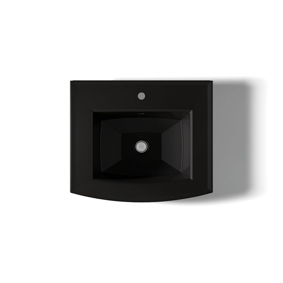 Archer 24" Pedestal Bathroom Sink with 1 Hole Drilled and Overflow