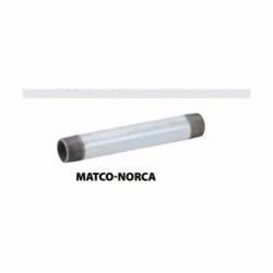 Nipple, 3/4 in, 8 in L, MNPT, Steel, Galvanized, SCH 40/STD