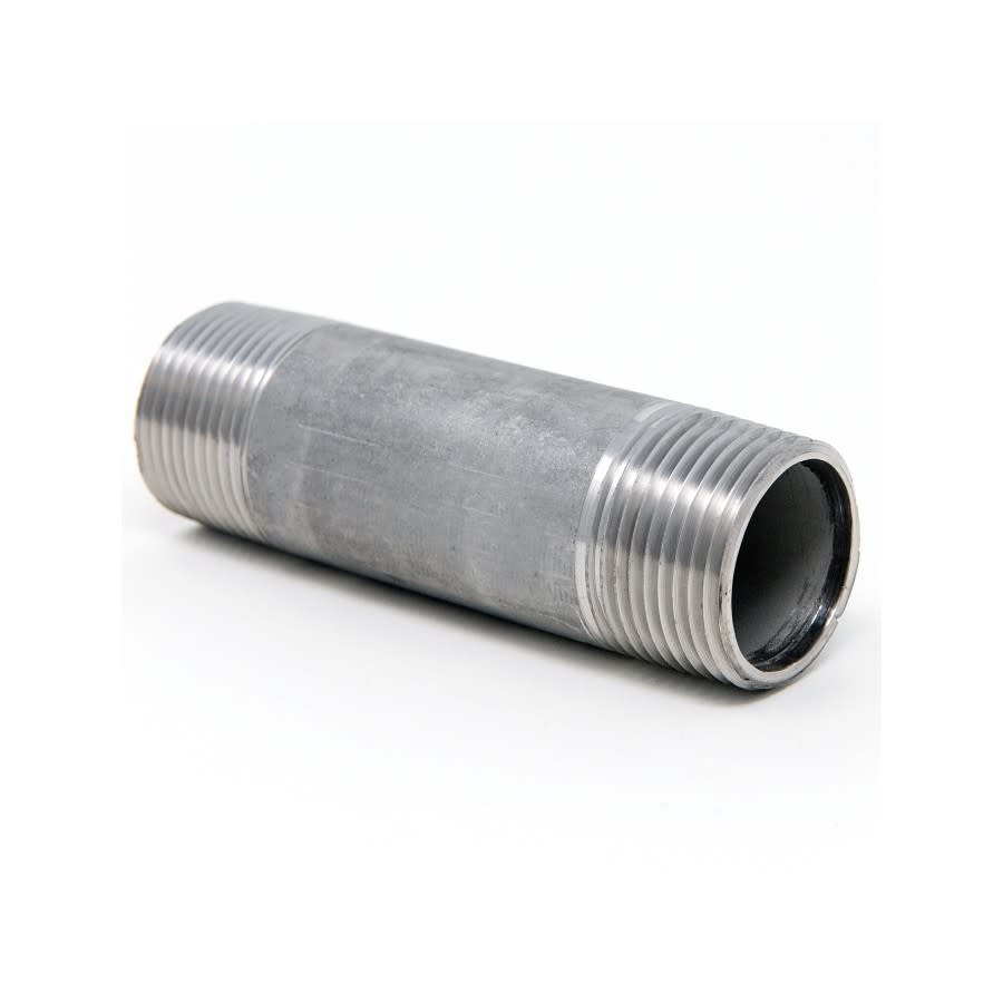 Nipple, 3/8 in, Close L MNPT, 304/304L Stainless Steel, SCH 40/STD