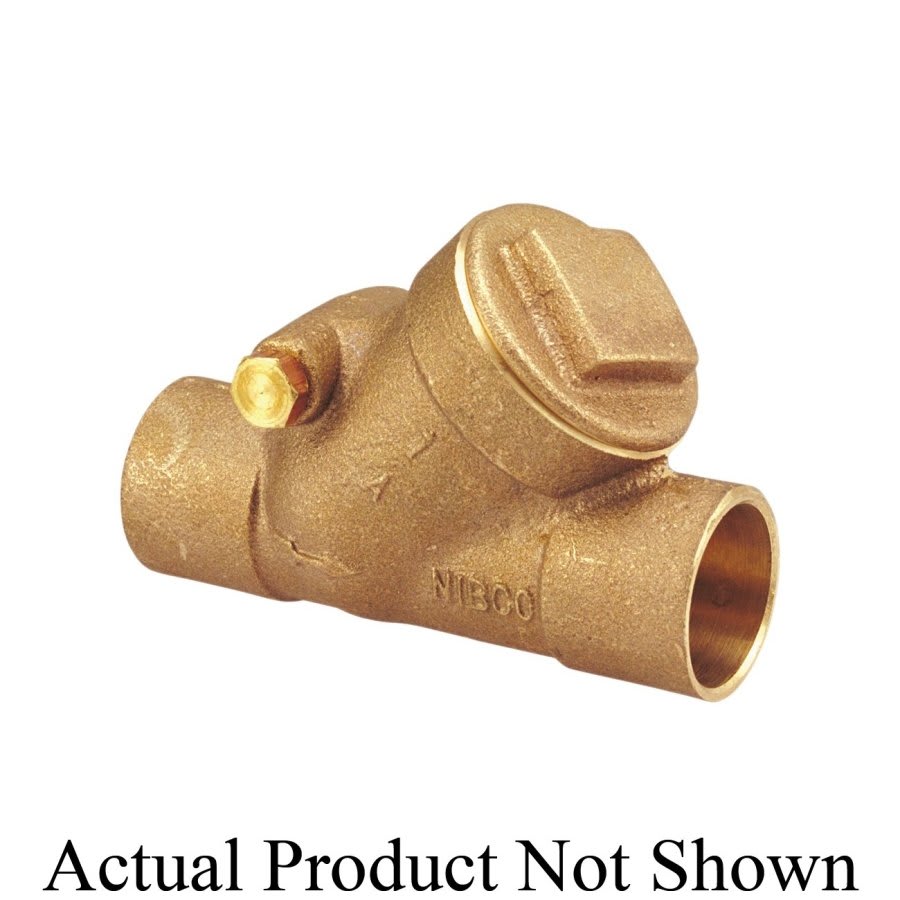 Swing Check Valve, 1-1/4 in, C, Bronze