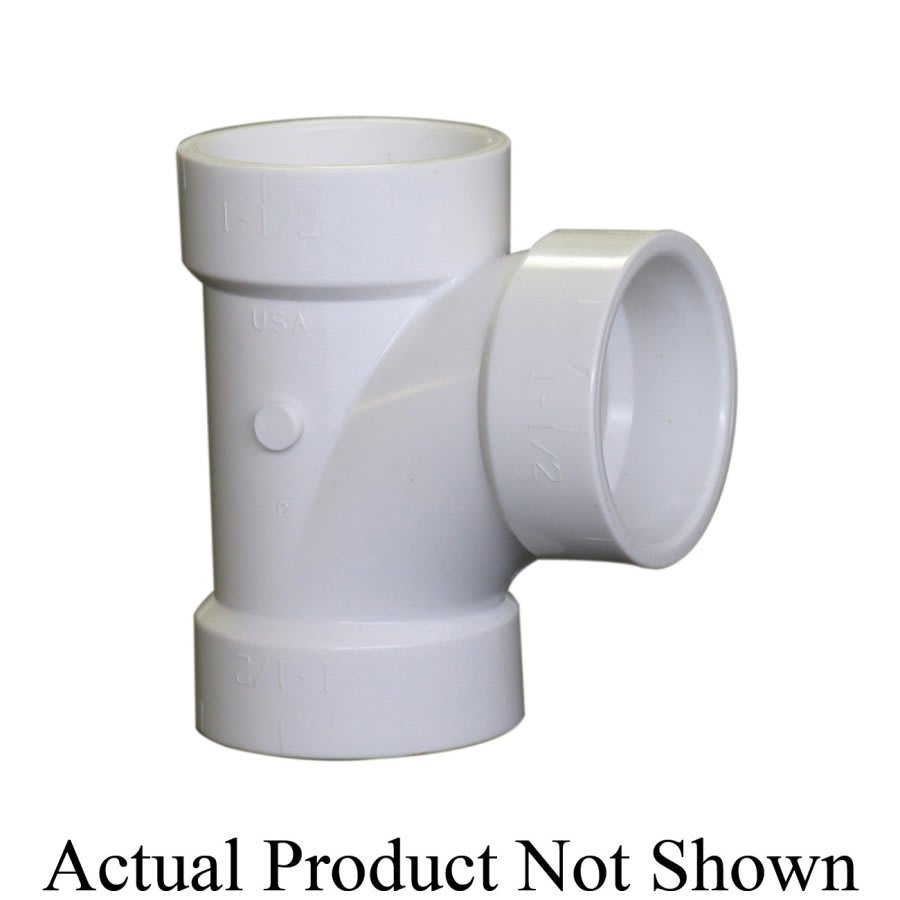 Sanitary Tee, 8 in, Hub, DWV, PVC