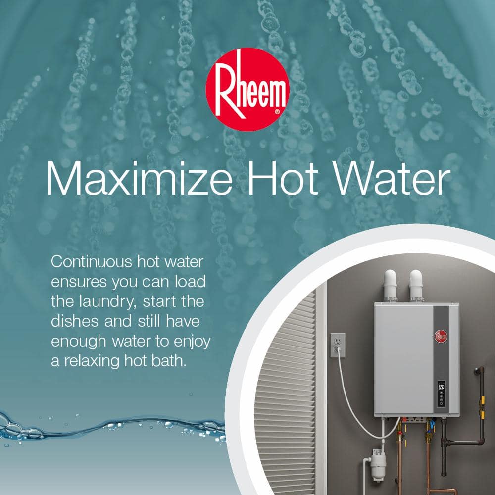 Performance Platinum 9.5 GPM Smart Super High Efficiency Indoor or Outdoor Natural Gas Tankless Water Heater