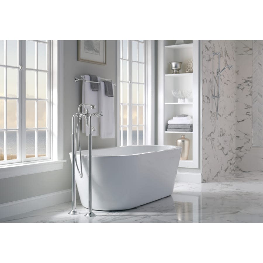 Wall, Deck or Floor Mount Two Handle Tub Filler Body Assembly - Less Riser/Unions, Trim Kit and Handles