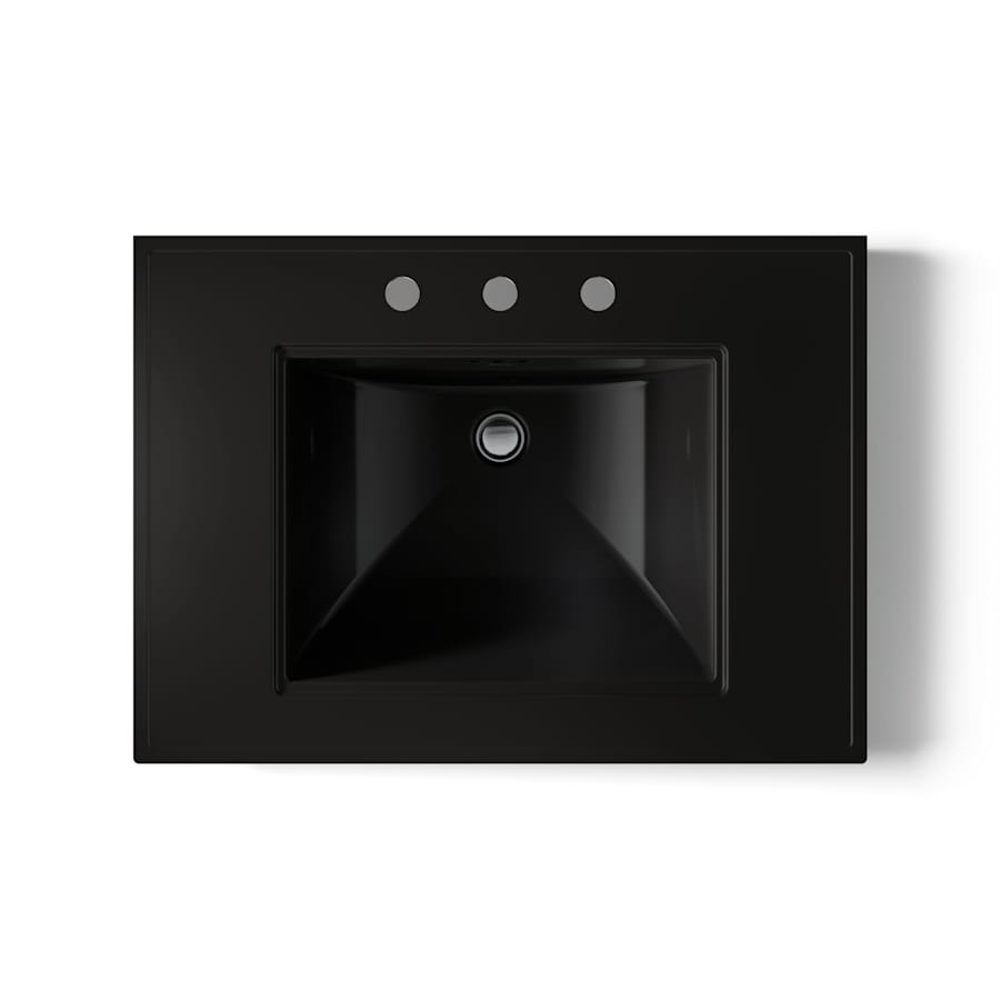 Memoirs Stately 30" Fireclay Pedestal Bathroom Sink with 3 Holes Drilled and Overflow