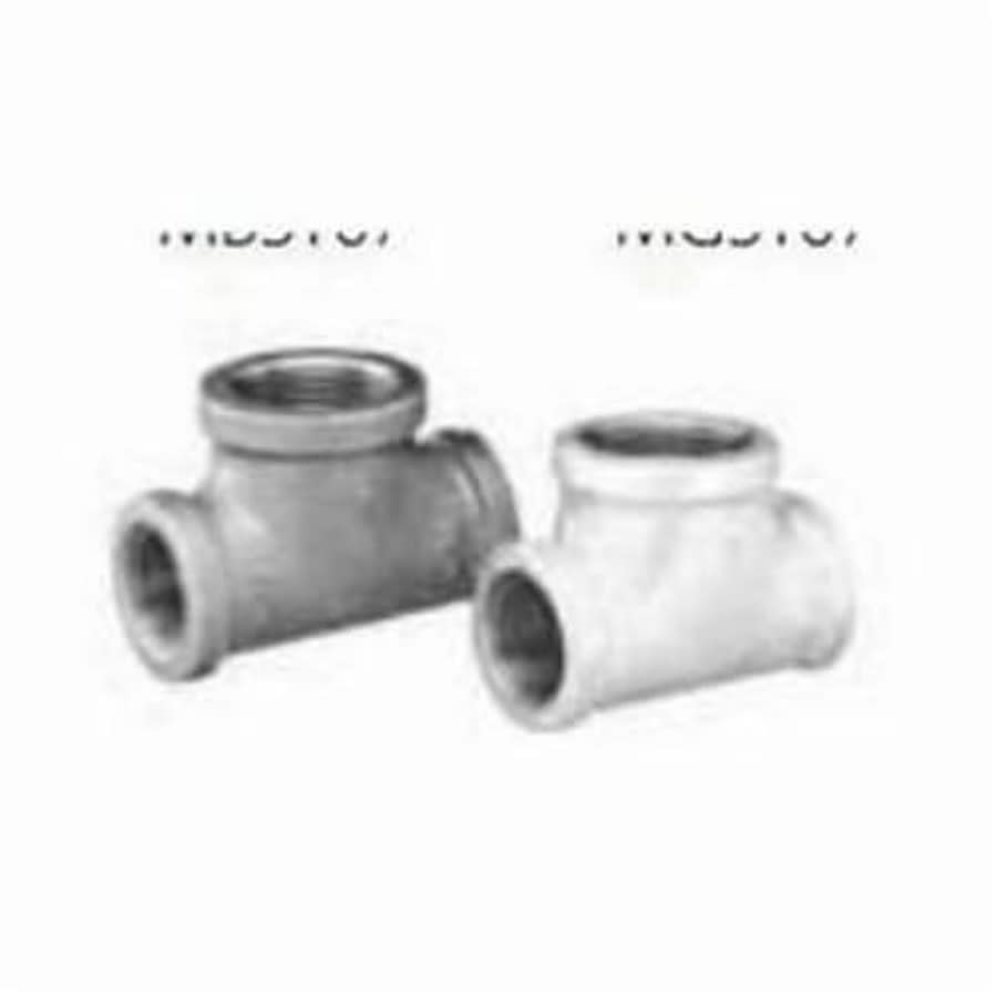 Bull Head Tee, 3/4 x 1 in, FNPT, 150 lb, Malleable Iron, Black