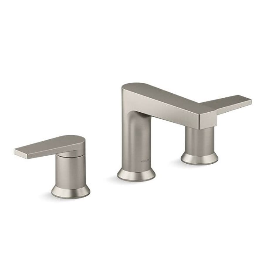 Taut™ Widespread Lavatory Faucet, ADA, 2 Handle, 3-Hole, 1.2 gpm, Vibrant Brushed Nickel