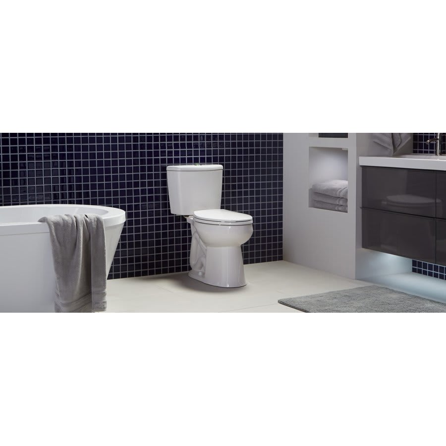 Nano® Toilet Bowl, Floor Mount, 12 in Rough, ADA, Elongated, White
