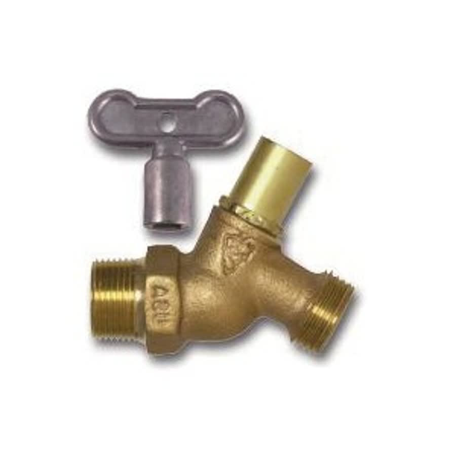 Loose Key Hose Bibb, 1/2 in Inlet, FNPT, Rough Bronze