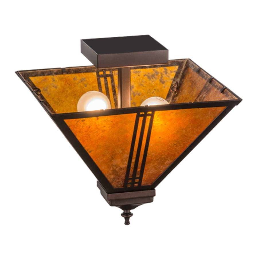 Prairie Loft 2 Light 19" Wide Semi-Flush Ceiling Fixture