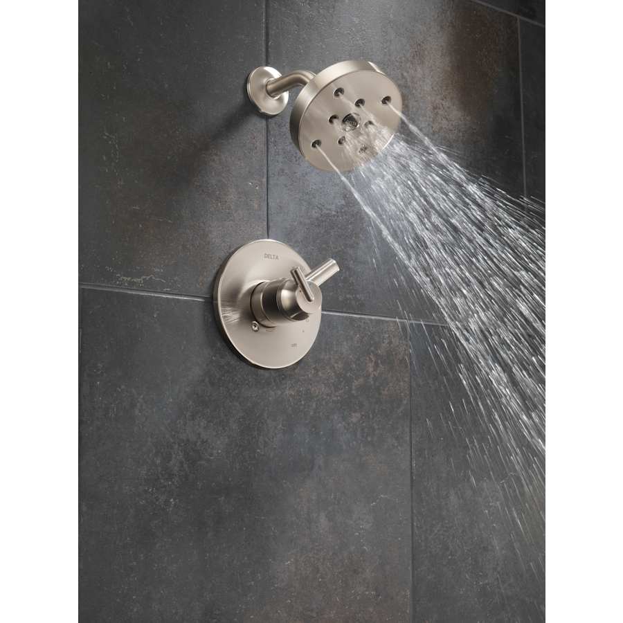 Trinsic Monitor 17 Series Dual Function Pressure Balanced Shower Only with Integrated Volume Control - Less Rough-In Valve