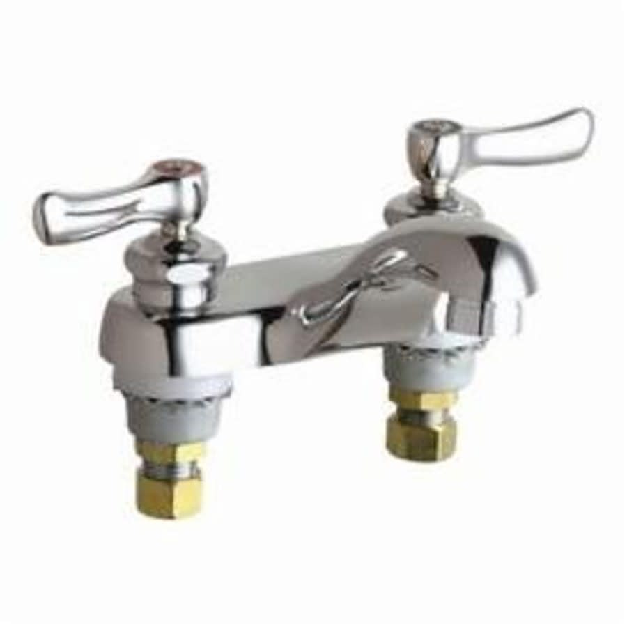 Centerset Lavatory Faucet, ADA, 2 Handle, 2-Hole, 0.5 gpm, Polished Chrome