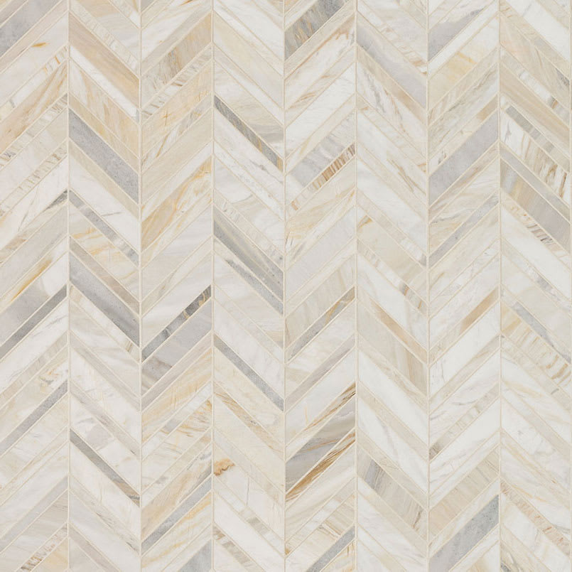 Athena Gold Chevron Pattern Honed