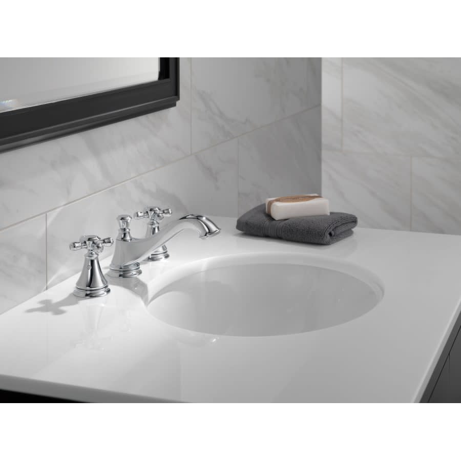 Cassidy Widespread Bathroom Faucet with Pop-Up Drain Assembly - Handles Sold Separately - Includes Lifetime Warranty