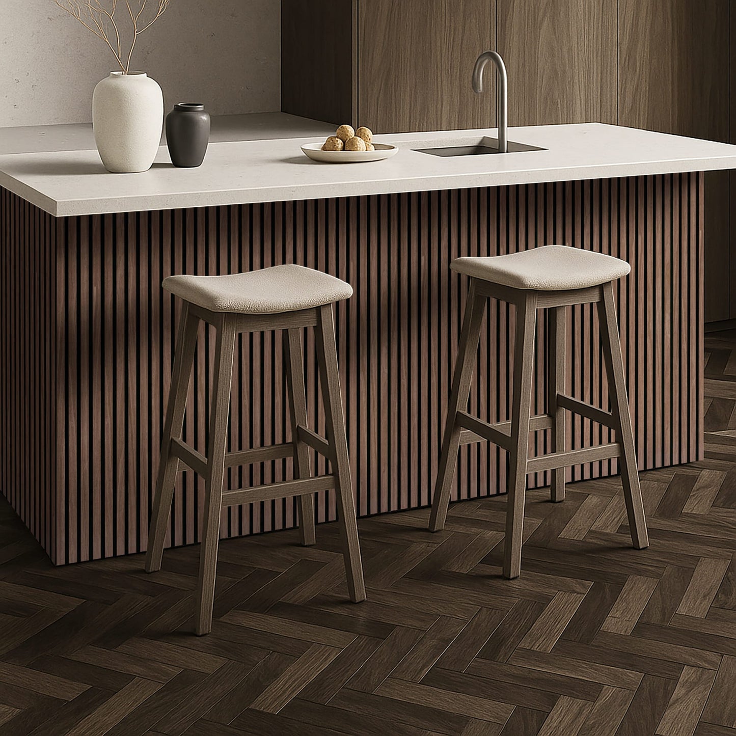 ACOUSTIC WOOD SLAT PANEL HARMONY SABLE 24X48