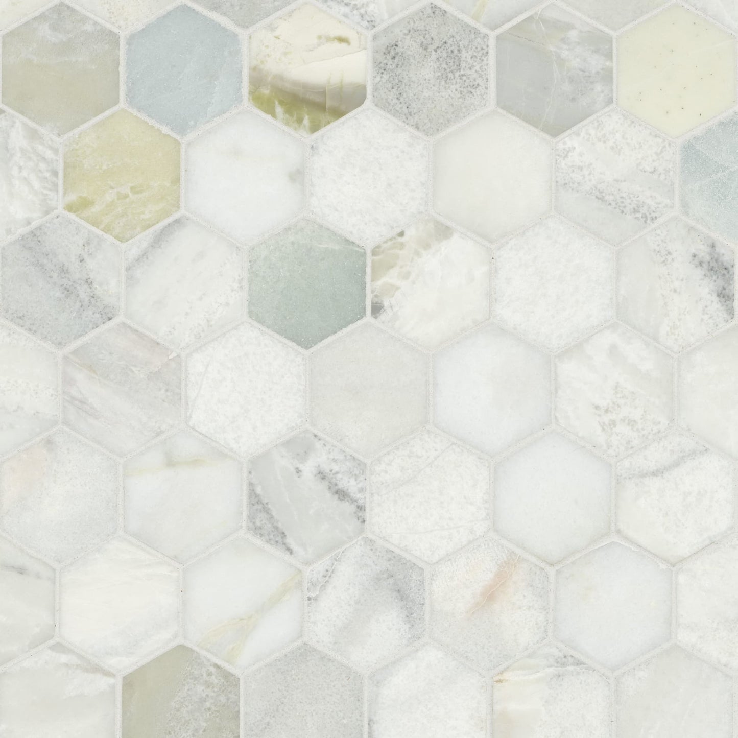 Cloudland 2" Hexagon Polished