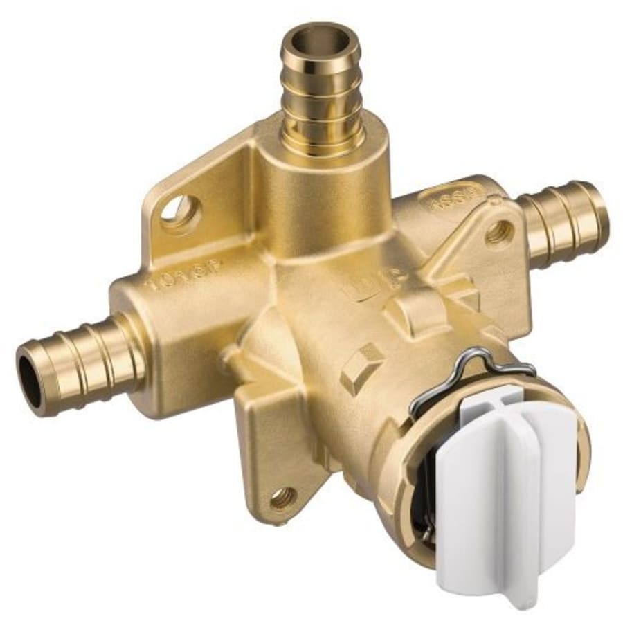 M-Pact 3 Port with Bulk Pack Posi-Temp 1/2" Crimp Ring PEX Connection Pressure Balancing Rough-In Valve