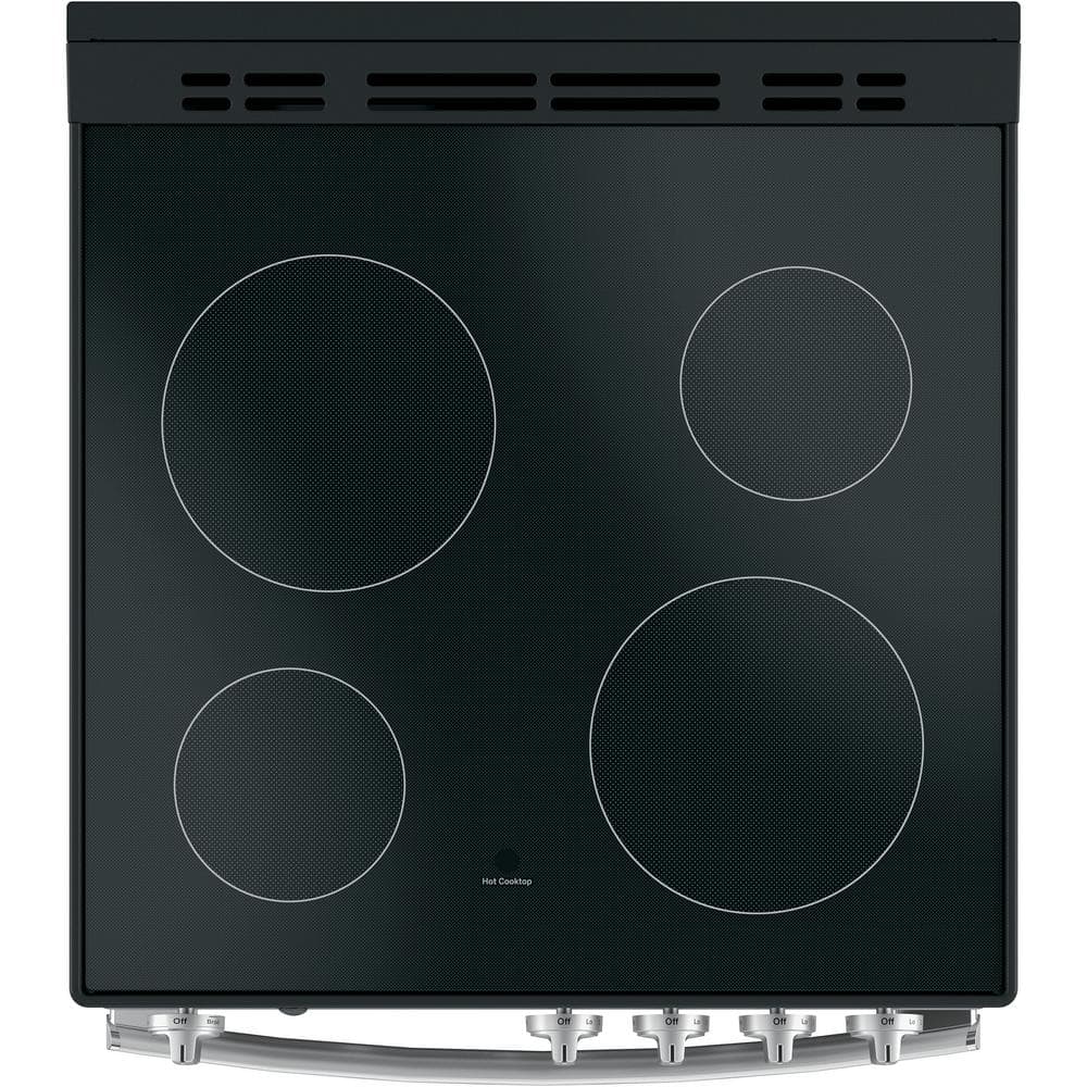 24"W Electric Smooth Range Stainless Steel