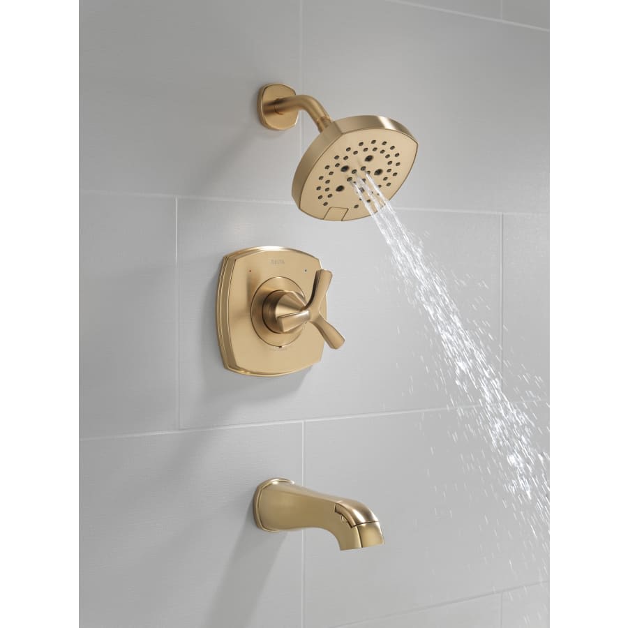 Stryke Monitor 14 Series Single Function Pressure Balanced Tub and Shower with Cross Handle - Less Rough-In Valve